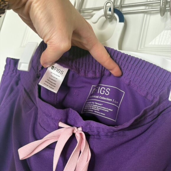 Figs Scrubs Pant Kade Ultraviolet Women's Large Petite - Picture 2 of 4